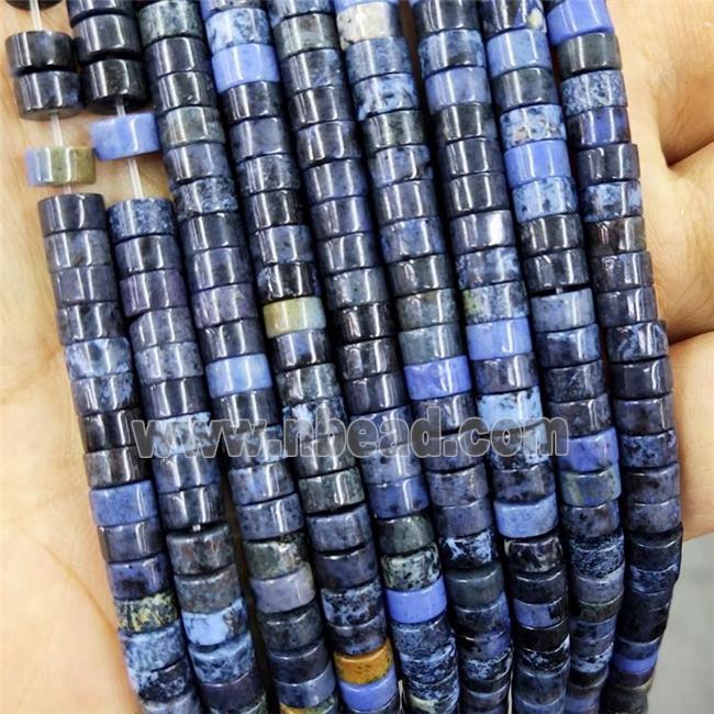 Natural Dumortierite Heishi Spacer Beads Blue