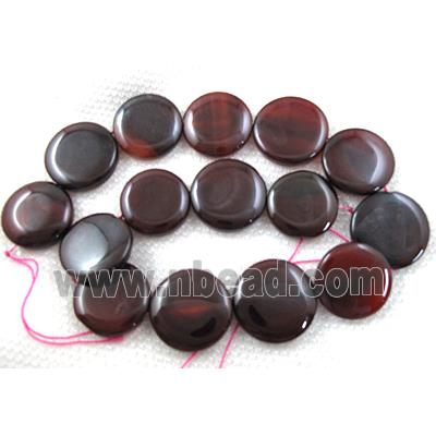 Agate stone beads, coin round