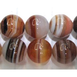 round red stripe Agate beads