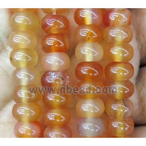 yellow agate rondelle beads