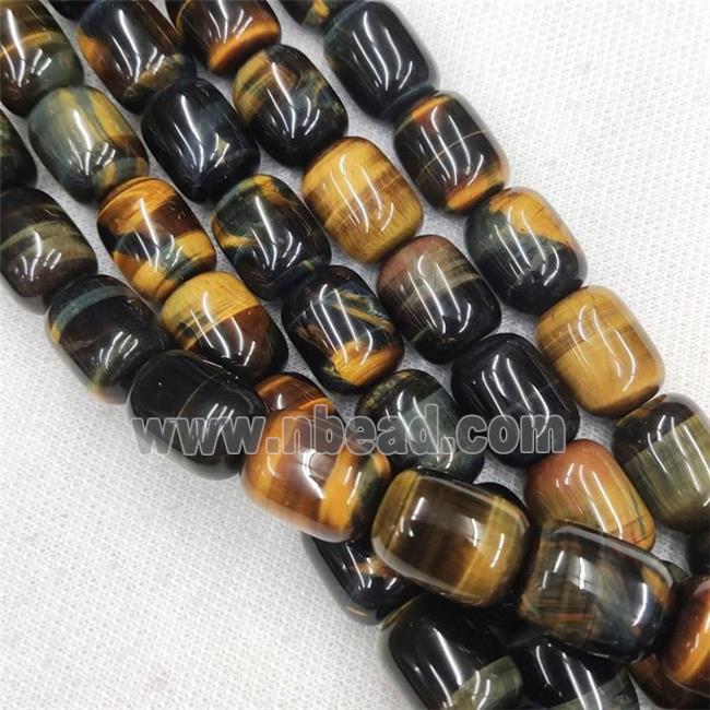 Tiger eye stone barrel beads, A-grade