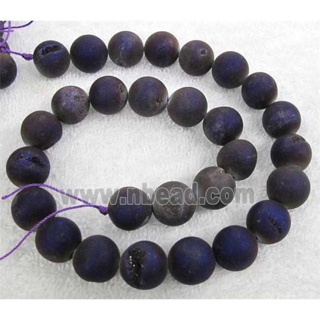 round Druzy Agate Beads, mix color