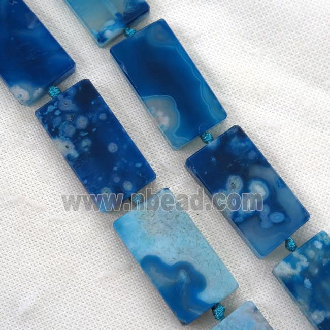 blue Cherry Agate beads, rectangle
