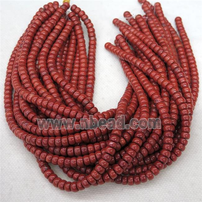 Red Jasper barrel beads