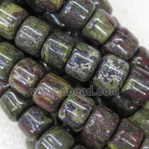 Dragon BloodStone barrel beads