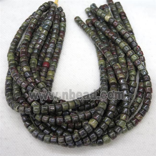 Dragon BloodStone barrel beads