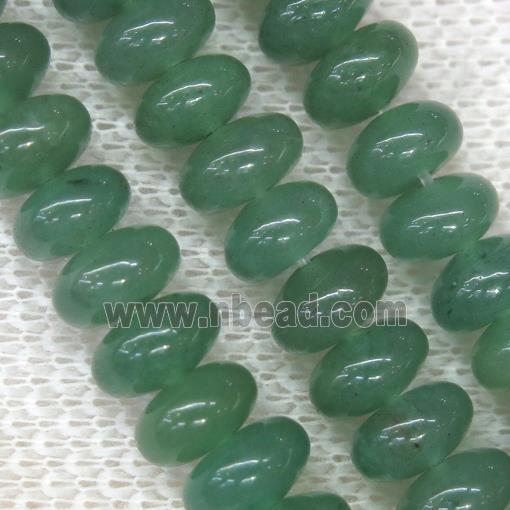 green Aventurine rondelle beads