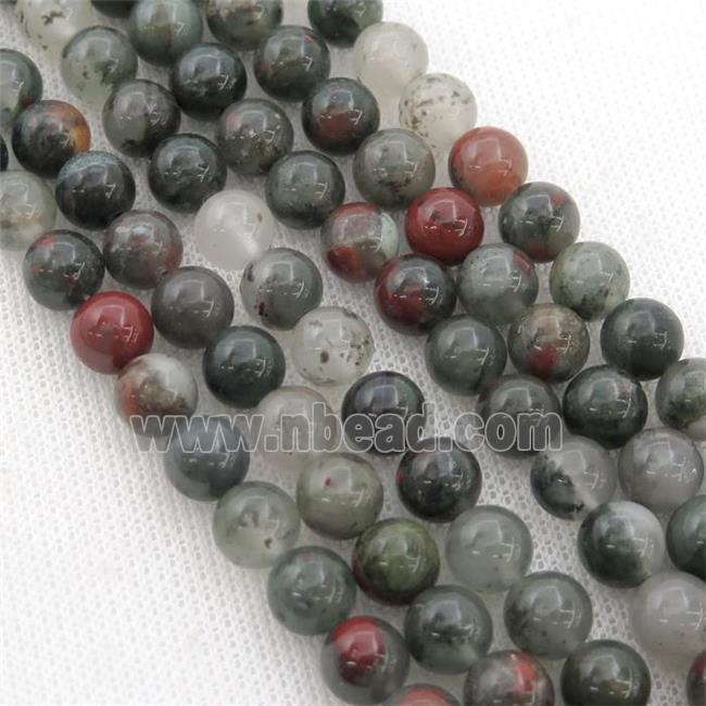 round green BloodStone beads
