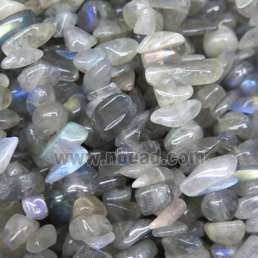 Labradorite chip beads, freeform