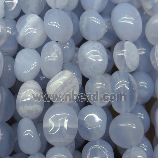 Blue Lace Agate beads chip, freeform