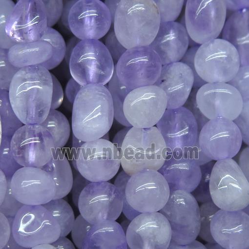 purple Chalcedony chip beads, freeform