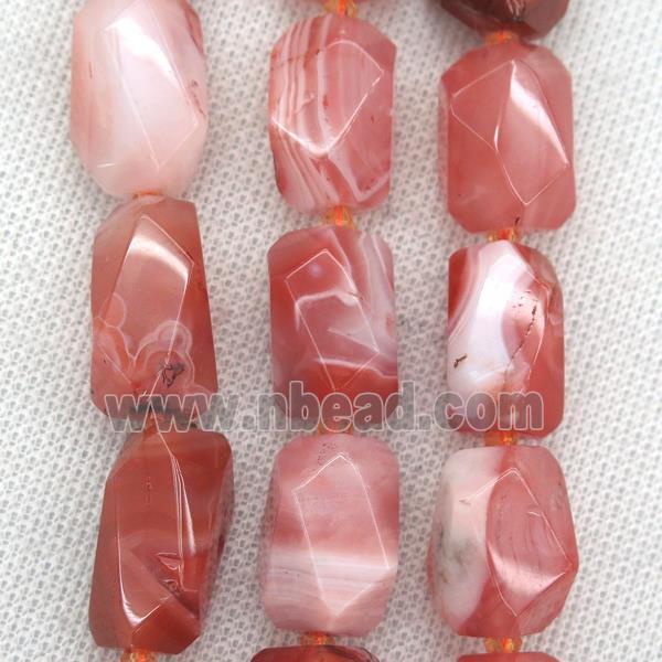 red Agate nugget beads, freeform