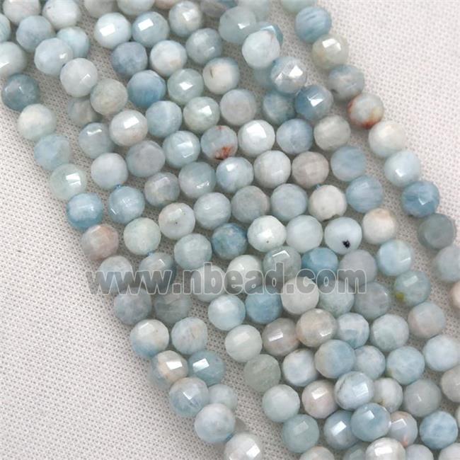 blue Aquamarine beads, lantern