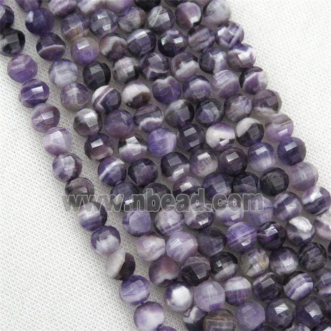 Dogtooth Amethyst beads, purple, lantern