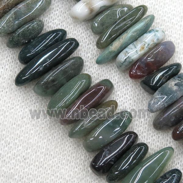 Indian Agate stick chip beads