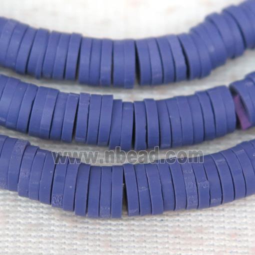 lvender Fimo Polymer Clay heishi beads