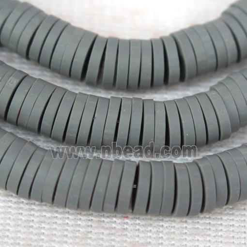 gray Fimo Polymer Clay heishi beads