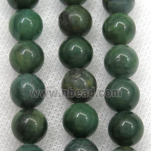 round green African Verdite beads
