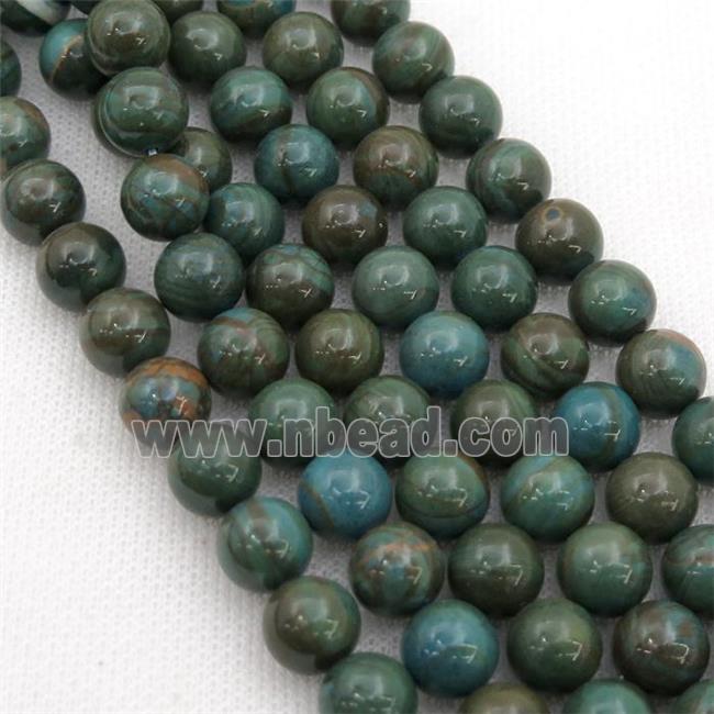 round blue Cuckoo Jasper beads