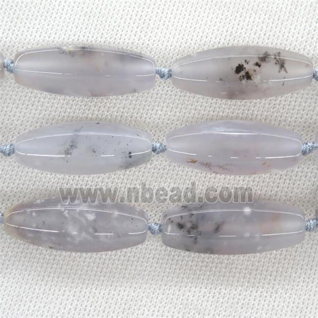 Chalcedony Agate rice beads