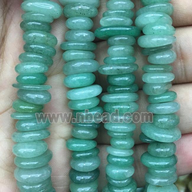 green Aventurine chips beads, freeform