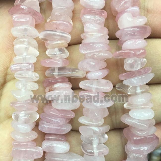 Rose Quartz Chip Beads