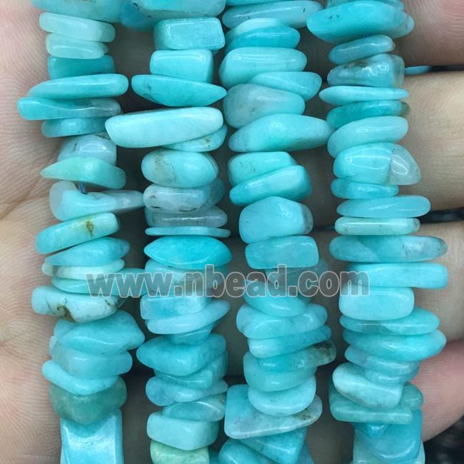 green Amazonite Chip beads