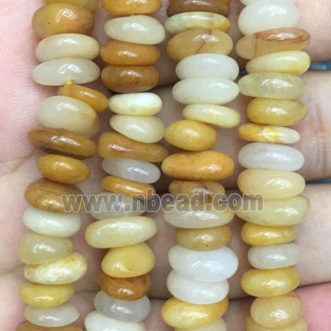 yellow Jade chip beads