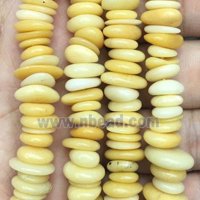 yellow Aventurine chip beads