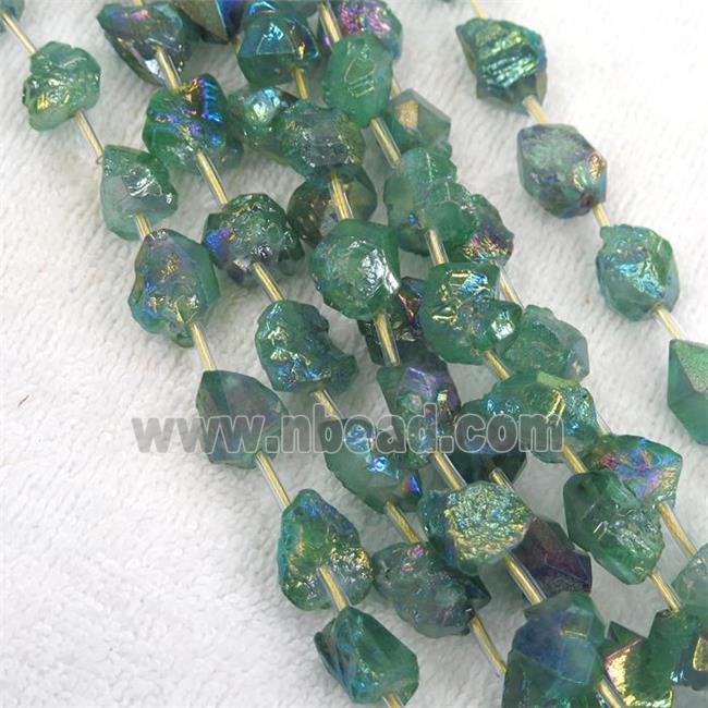 green Crystal Quartz chip beads