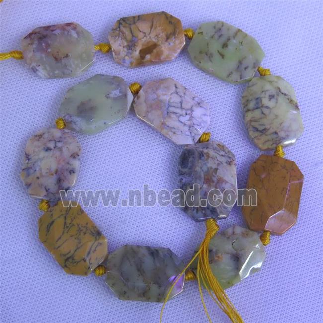 Tree Agate slab beads