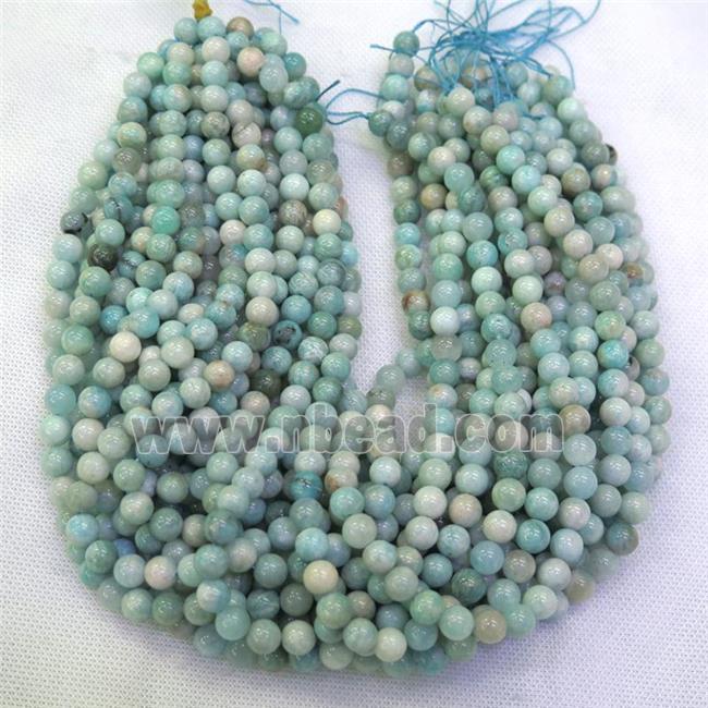 round Brazilian Amazonite beads