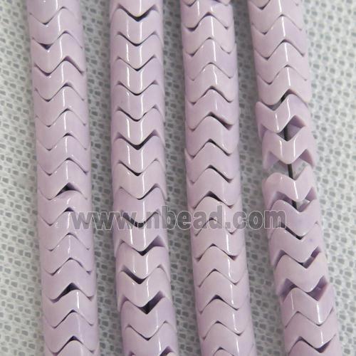 purple Oxidative Agate wave beads