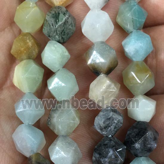 multiColor Amazonite beads, faceted round
