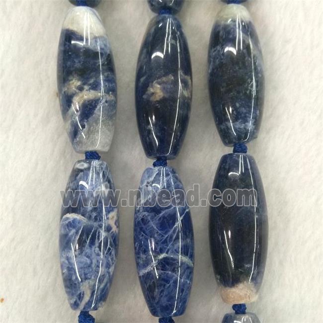 blue Sodalite rice beads
