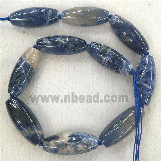 blue Sodalite rice beads