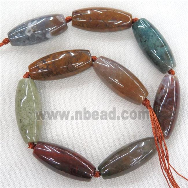 Natural Ocean Agate Rice Beads