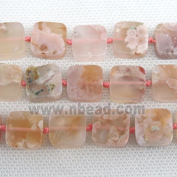 natural Cherry Agate square beads