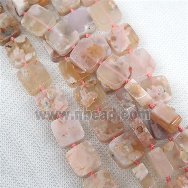 natural Cherry Agate square beads