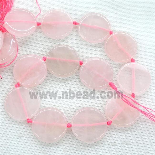 Rose Quartz circle beads
