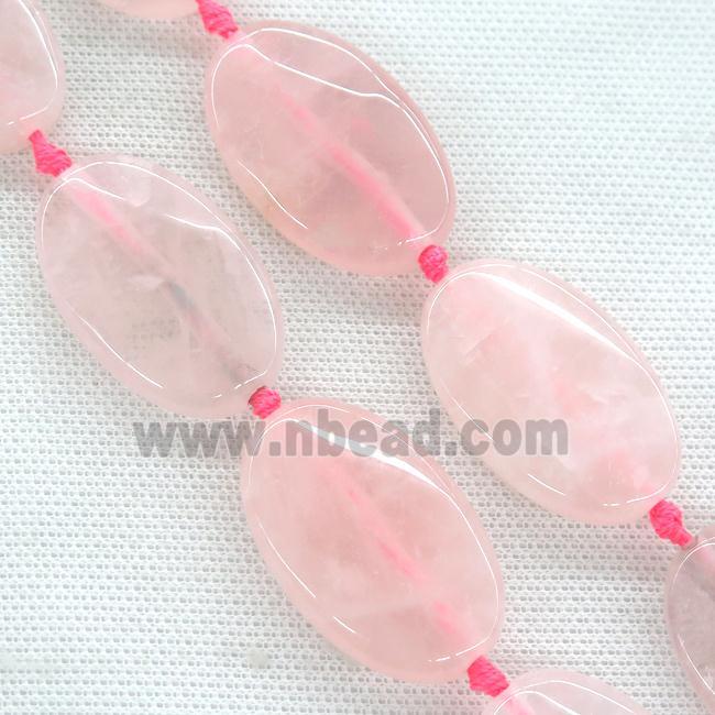 Rose Quartz oval Beads