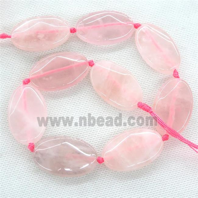Rose Quartz oval Beads