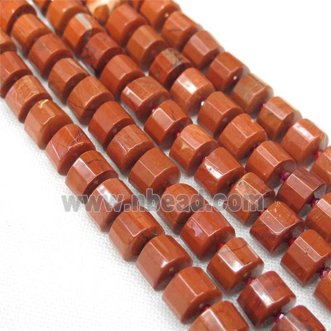 Red Jasper triangle beads, faceted