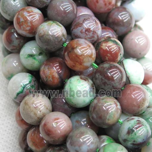 round Jadeite Beads, multicolor
