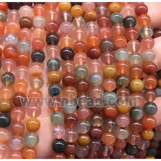 round Mixed Rutilated Quartz Beads