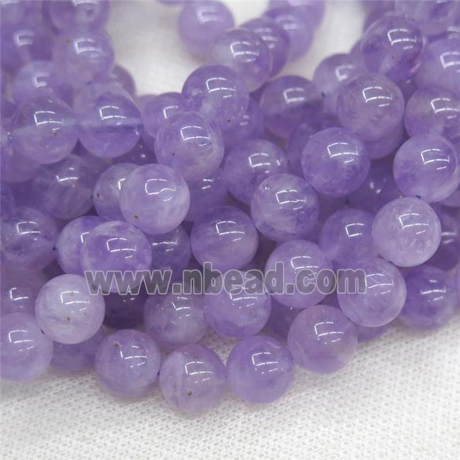 Purple Chalcedony Beads, round