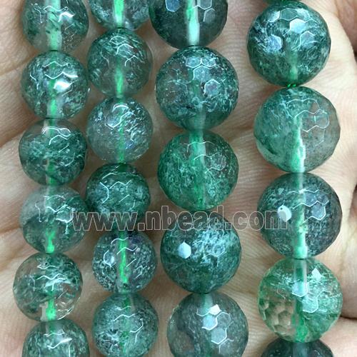 green Quartz beads, round