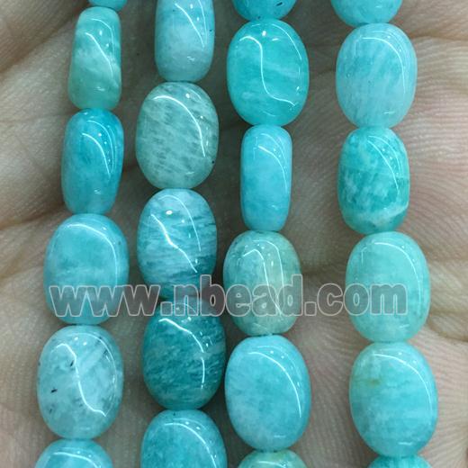 green Amazonite oval beads