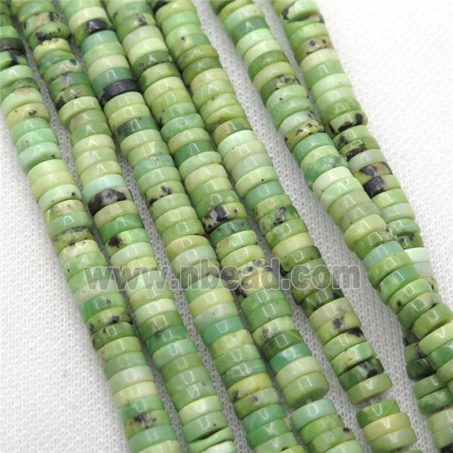 olive Australian Chrysoprase heishi beads