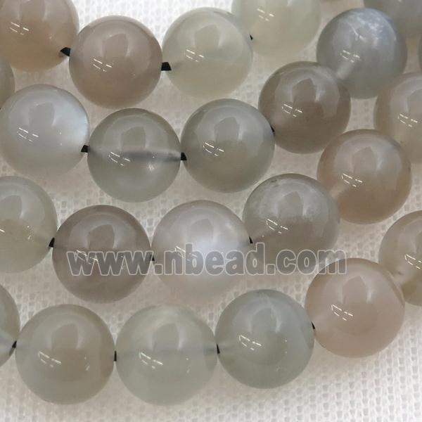 gray MoonStone Beads, round